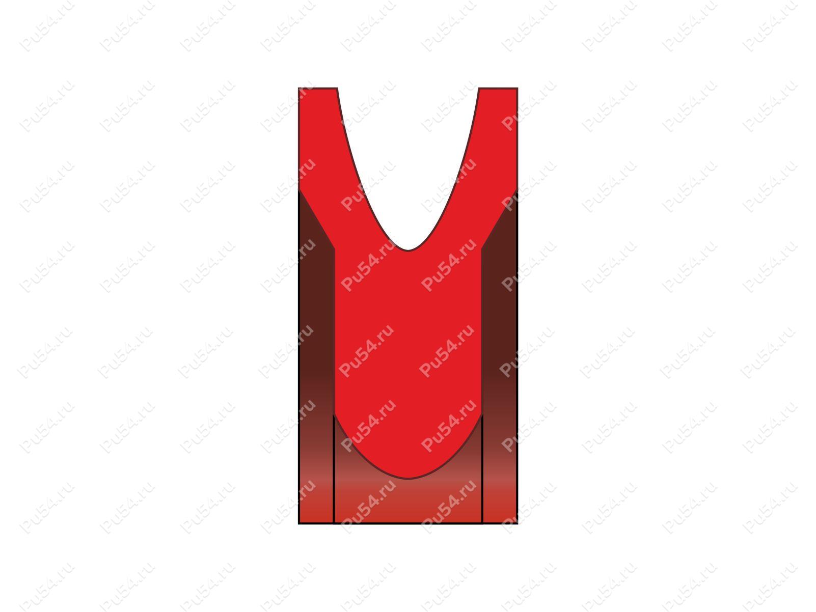 Уплотнение штока 15x24.5x2.3 аналог Ki 15 N 891/15 193620 KI-ring KNORR (NPU-165), Código de product 70-08-967035, Poliuretano, PU54/M92/красный, Imagen №1